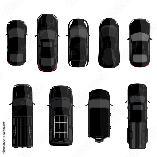 Black car set