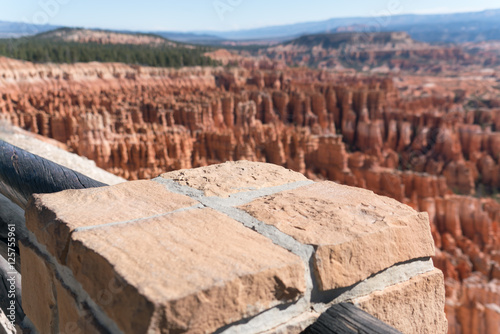 Fotografie The view from Fairyland Point in Bryce Canyon National Park Utah in morning sun