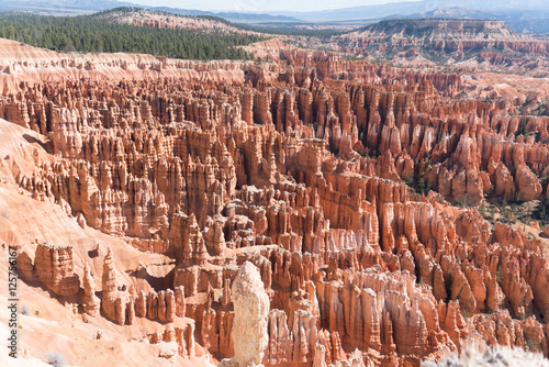 Hoodoos and Sandstone formations in Bryce Canyon National Park Utah