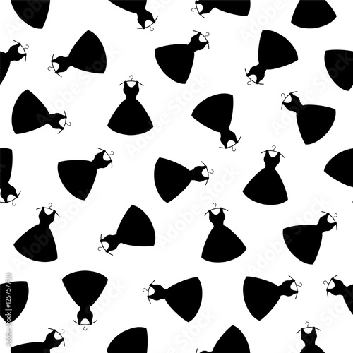 Seamless vector pattern - dress