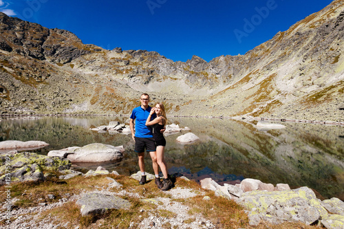 Tourist in Slovakian Capie pleso