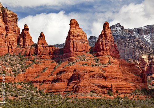 Madonna and Nuns Orange Red Rock Canyon Sedona Arizona