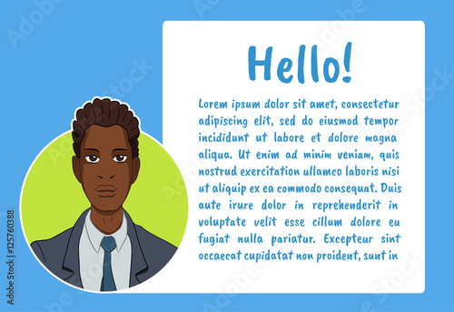 Vector illustration character with bubble talk