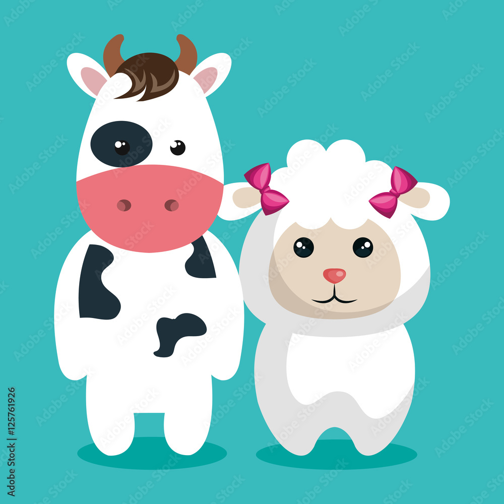 cute couple stuffed animals vector illustration design cute couple stuffed animals vector illustration design