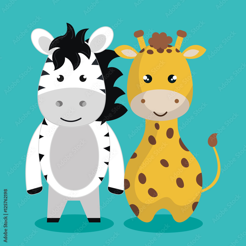 cute couple stuffed animals vector illustration design cute couple stuffed animals vector illustration design