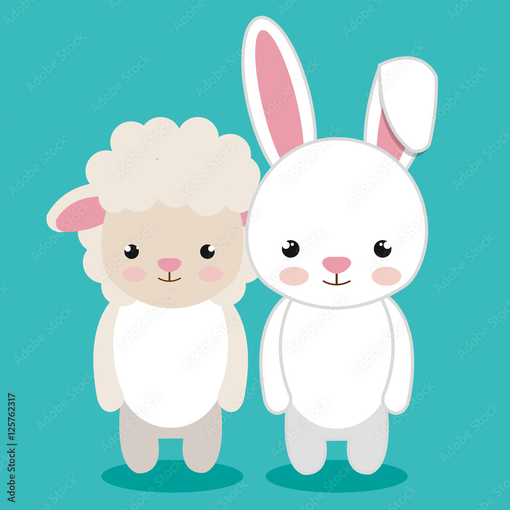 cute couple stuffed animals vector illustration design cute couple stuffed animals vector illustration design