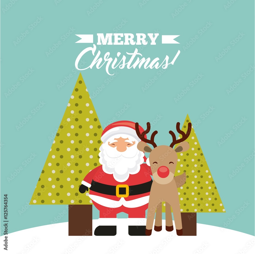 happy merry christmas card vector illustration design happy merry christmas card vector illustration design
