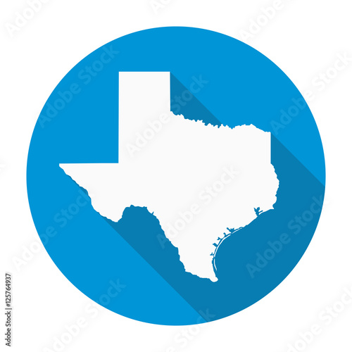 Texas Map Flat Icon