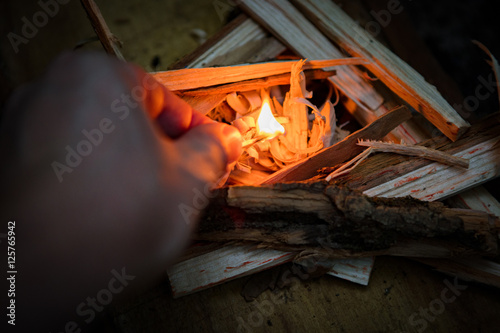 Starting A Camp Fire