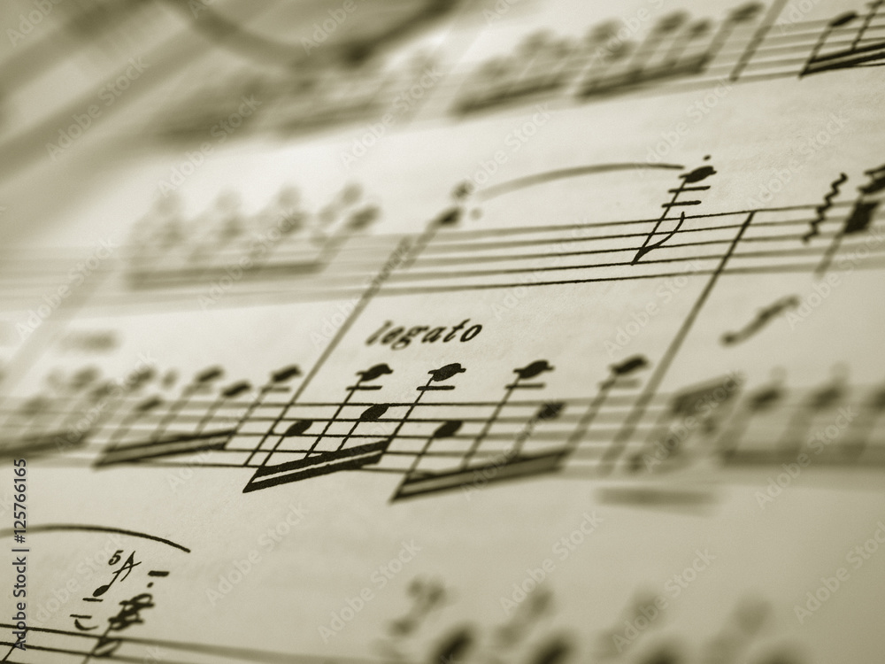 music note sheet detail short deep of field music note sheet detail short deep of field