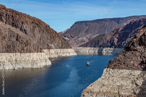 Black Canyon on the Colorado River at Hoover Dam