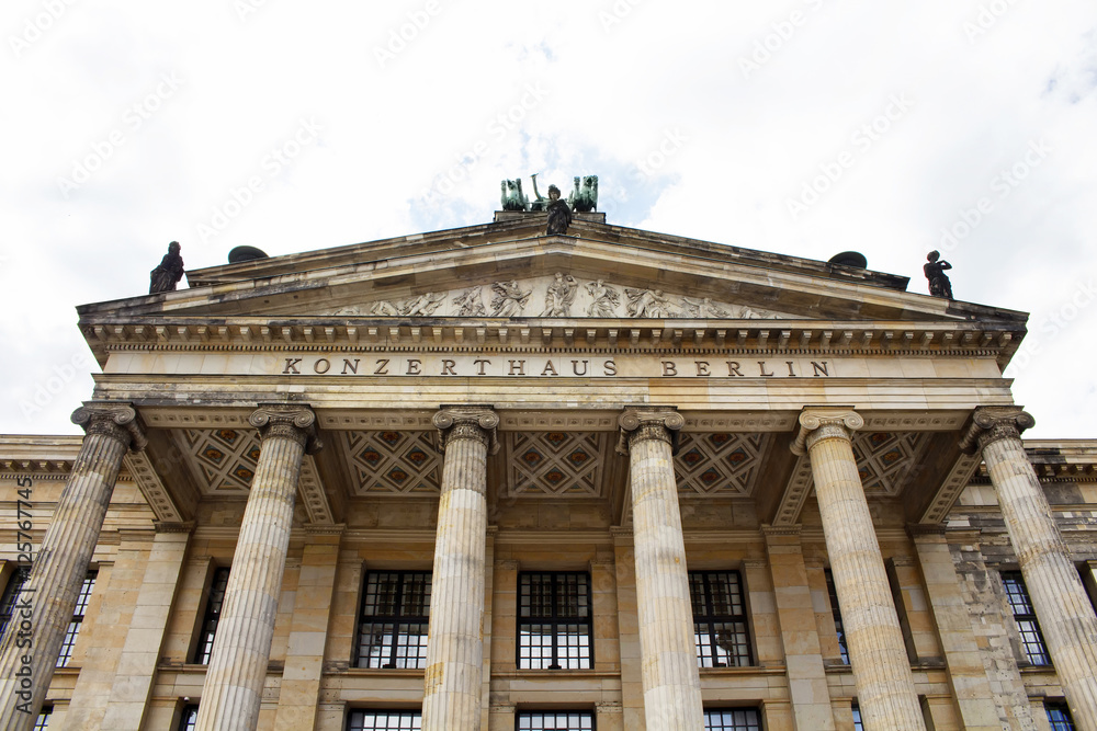 Bottom view of Konzerthaus (concert house) in Berlin. Classical