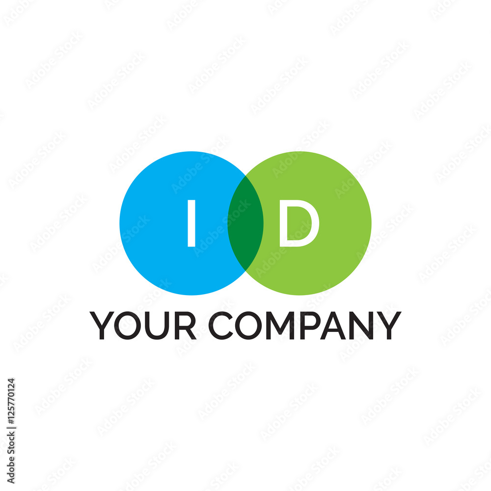 simple initial two circle ID simple initial two circle ID