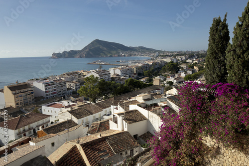 Views of the village of Altea, province of Alicante in Spain.