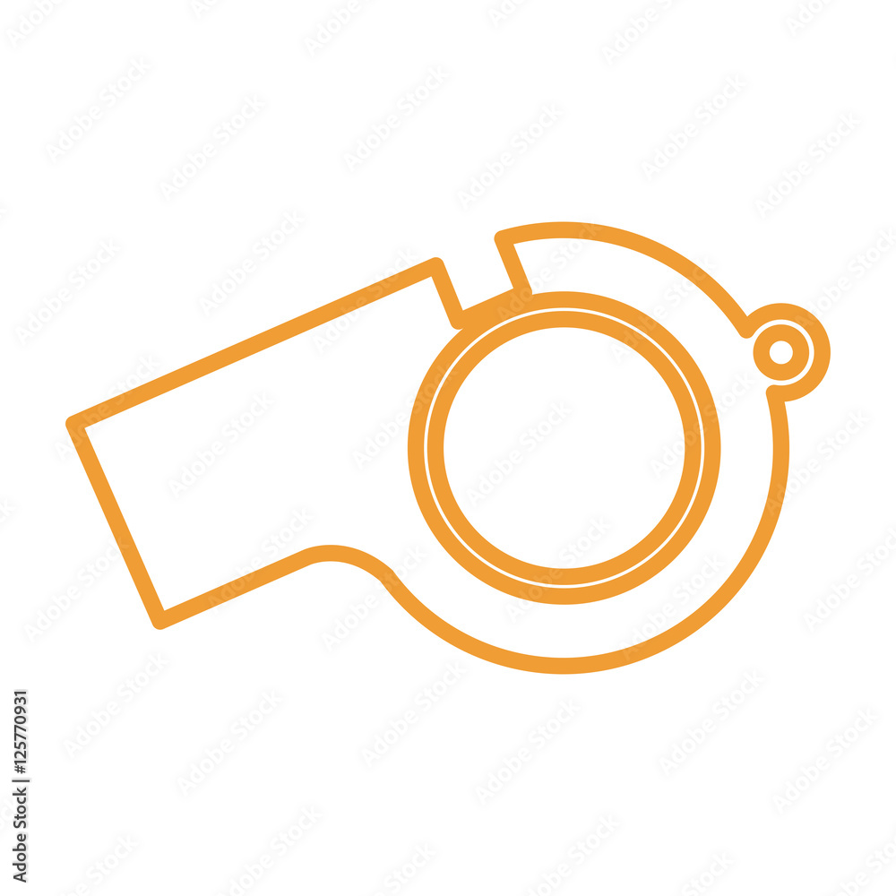 whistle sport equipment. american football design. vector illustration whistle sport equipment. american football design. vector illustration