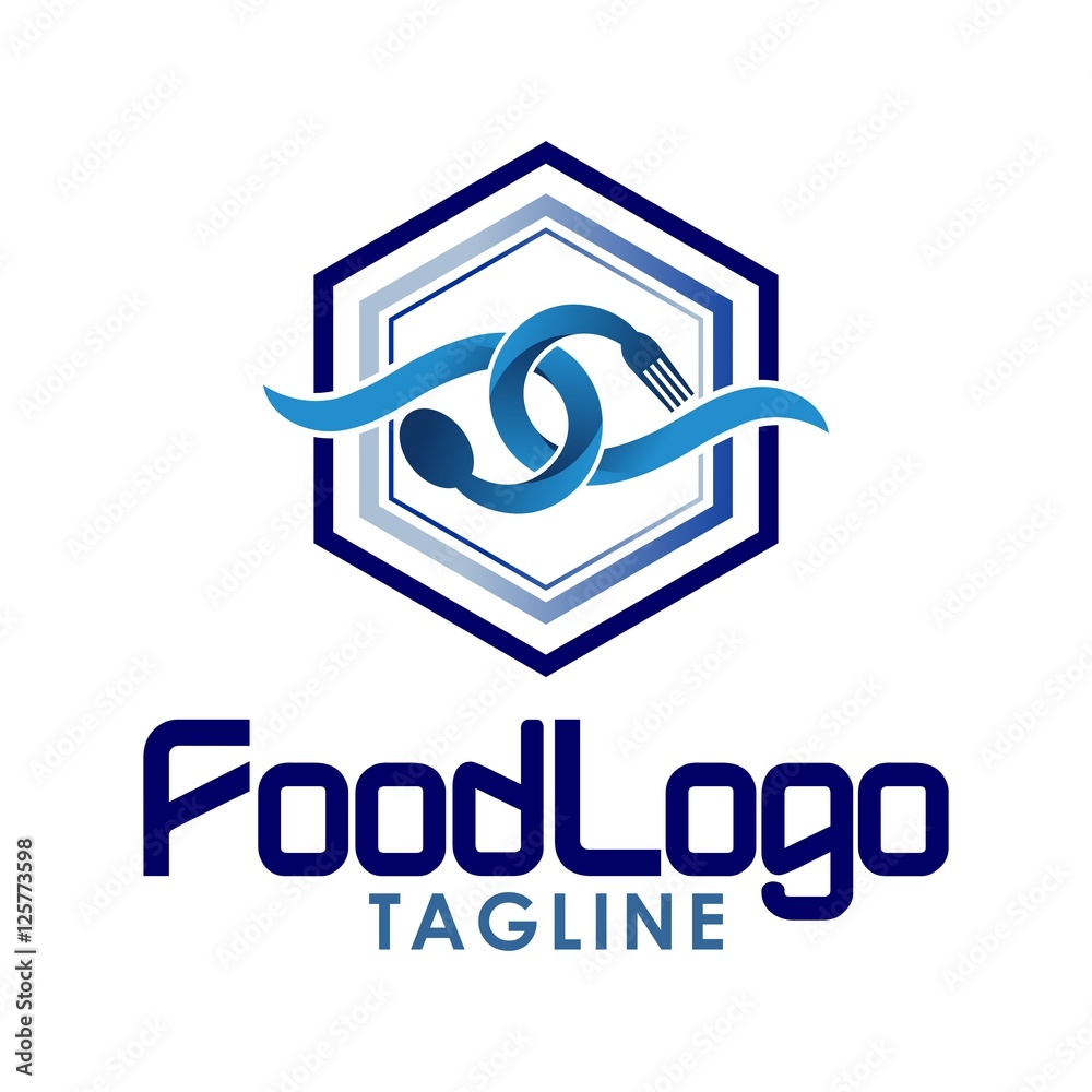 food vector logo food vector logo