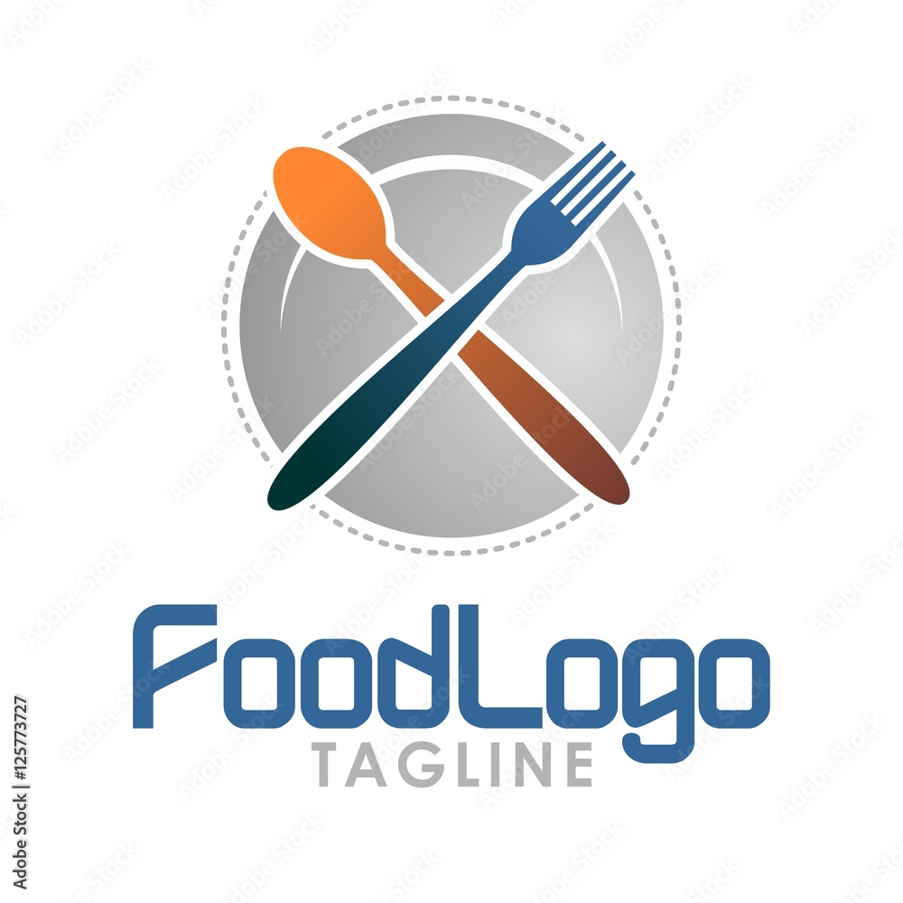 food vector logo food vector logo