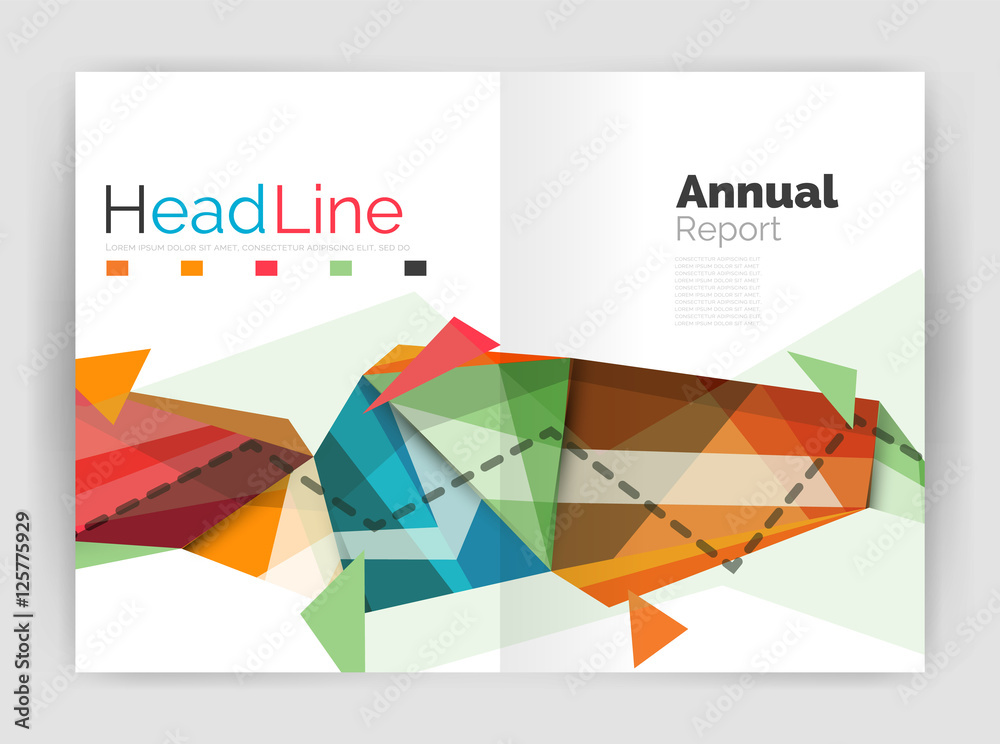 Geometric annual report business template Geometric annual report business template