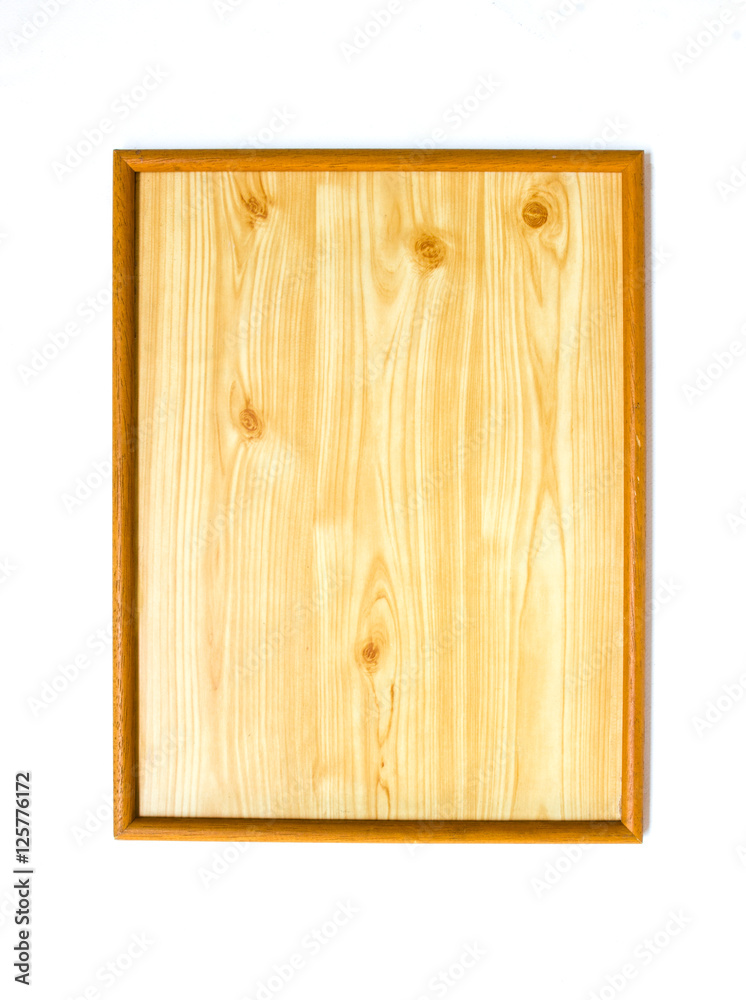Naklejka premium Old wood frame with wood board inside.
