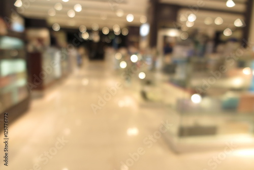 Mall interior, Shopping Department Store blur abstract background