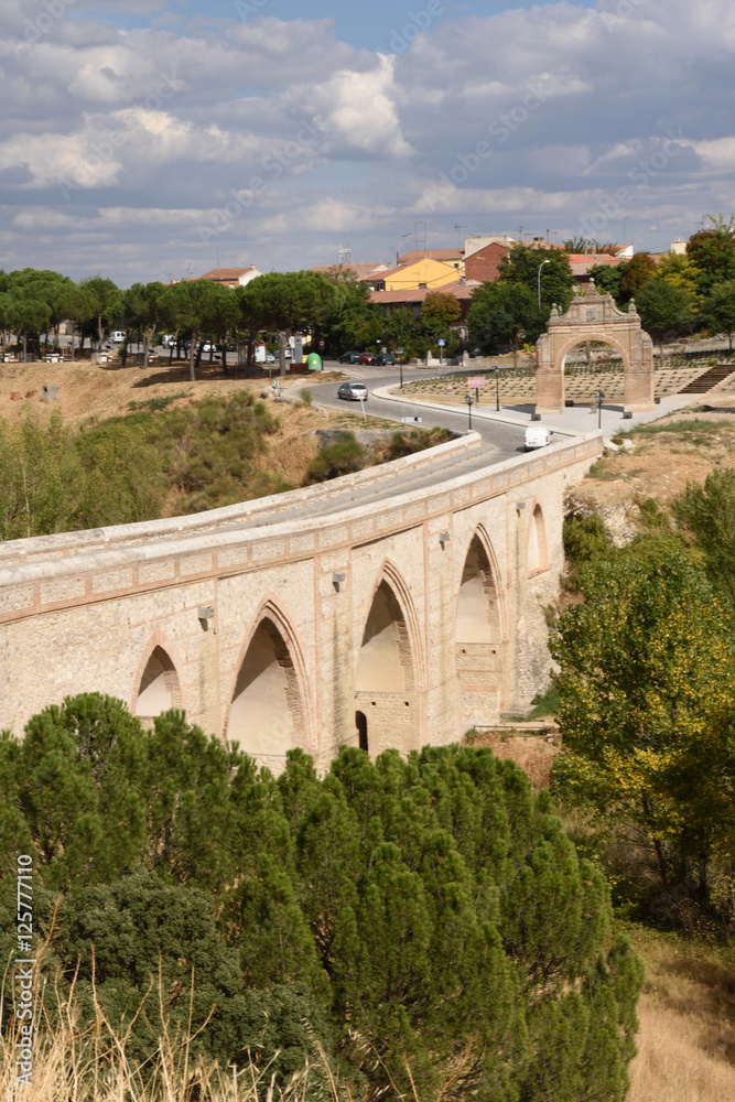 bridge of  Arevalo, Avila province, Castilla y Leon, Spain