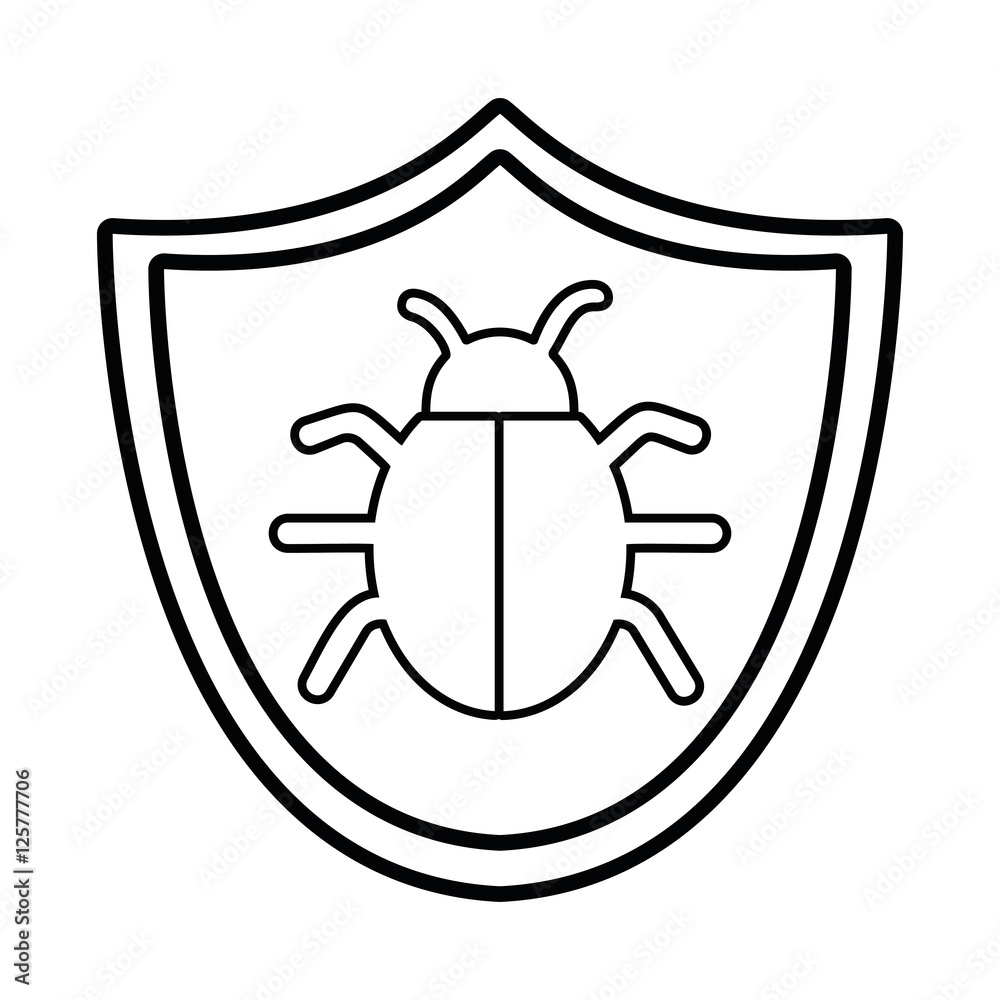 bug virus alert isolated icon vector illustration design bug virus alert isolated icon vector illustration design