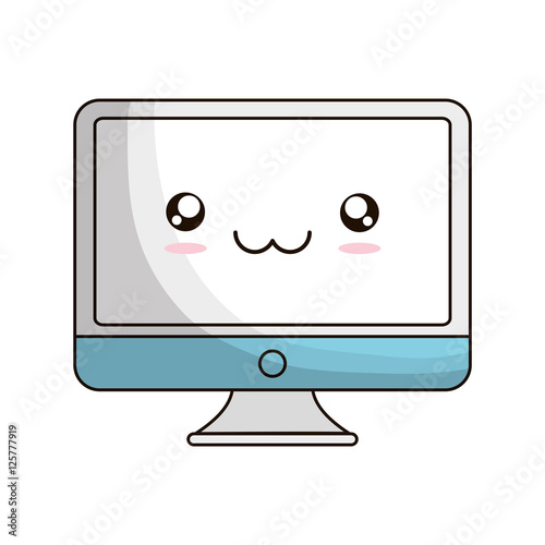 monitor computer isolated icon vector illustration design