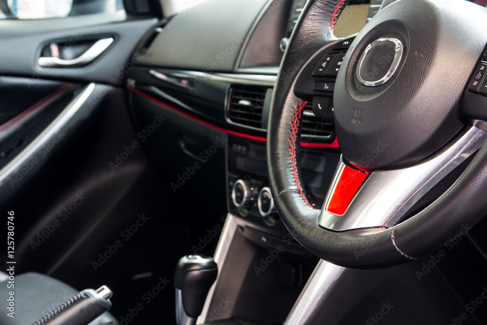 Interior view of car