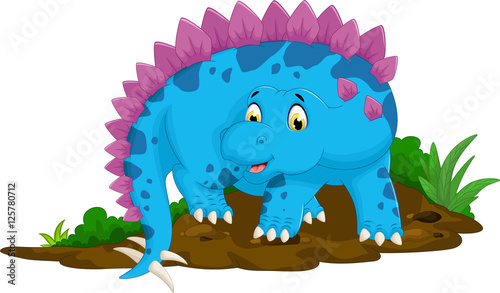 funny stegosaurus cartoon