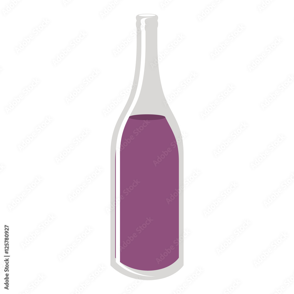 wine bottle container liquor drink icon over white background. vector illustration wine bottle container liquor drink icon over white background. vector illustration
