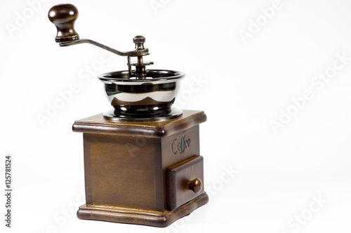 Coffee grinder isolated.