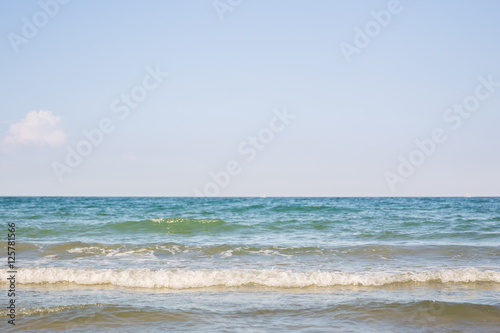 Sea wave on beach background.