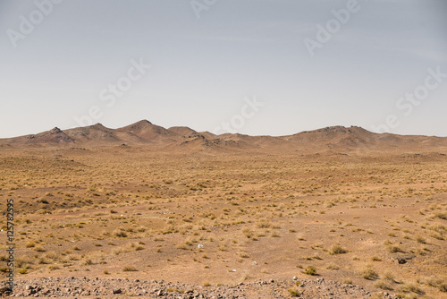 Desert and mountain landscape in Iran