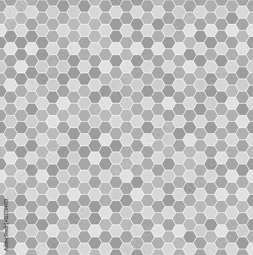 Hexagon pattern. Seamless vector geometric background