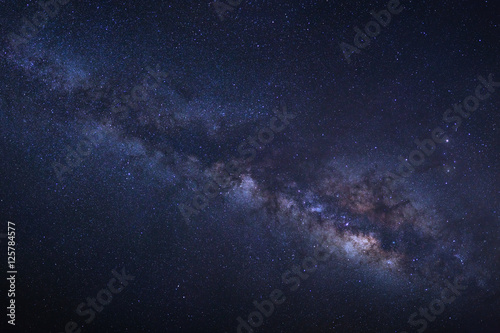 Obraz na płótnie Milky Way galaxy, Long exposure photograph, with grain.High reso w salonie