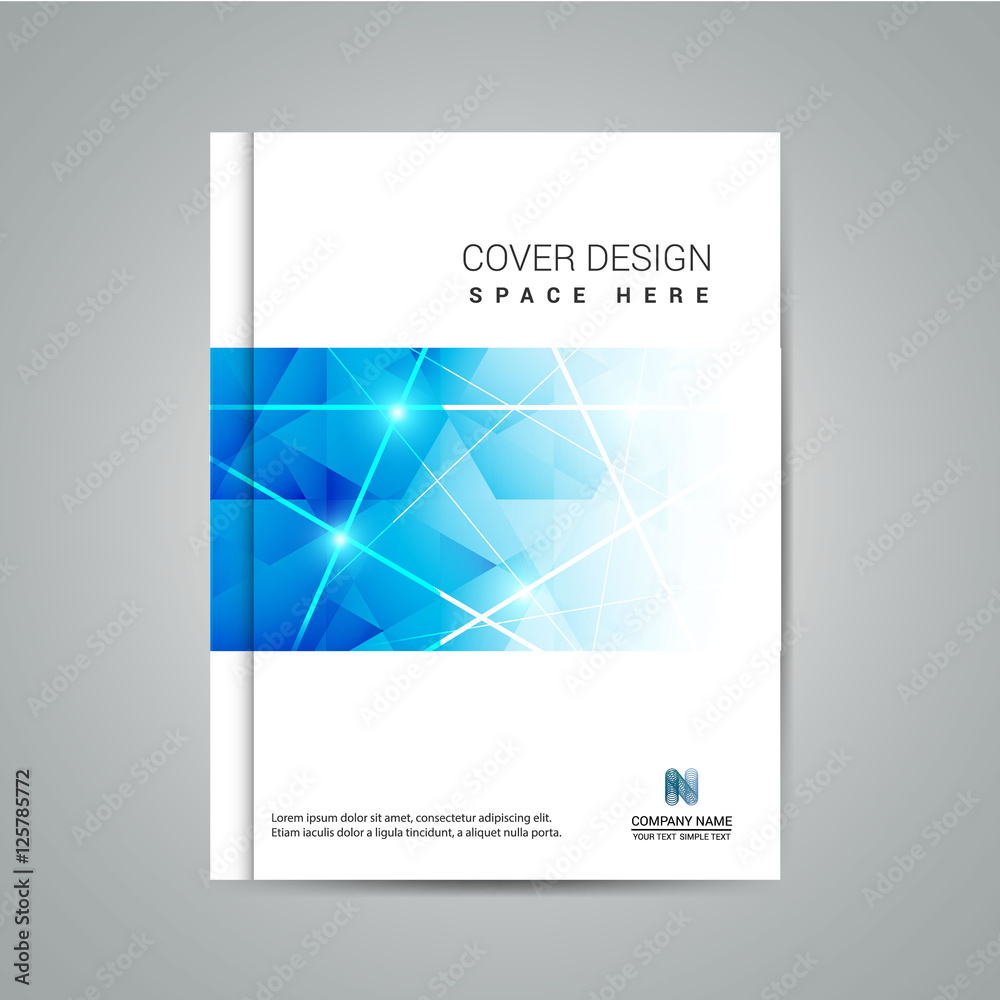 Fototapeta premium Geometric triangle shape on background.Brochure template layout, cover design, annual report,magazine,Leaflet,presentation background, flyer design.booklet in A4 with Vector Illustration.