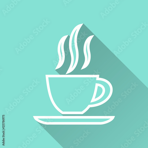 Coffee cup - vector icon.