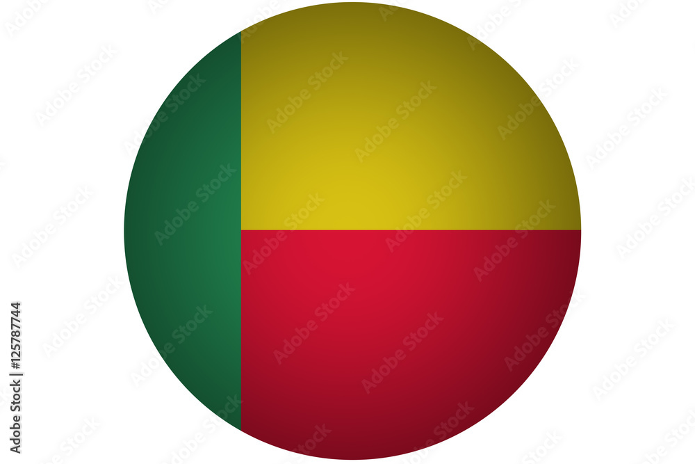 3D Benin flag,Benin national flag illustration symbol. 3D Benin flag,Benin national flag illustration symbol.