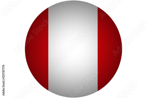3D Peru flag  Peru national flag illustration symbol.