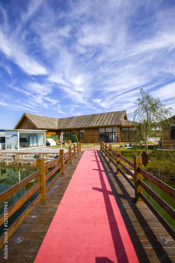 Obraz premium wooden houses