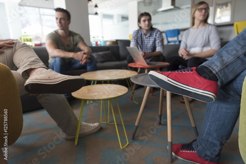 team meeting and brainstorming