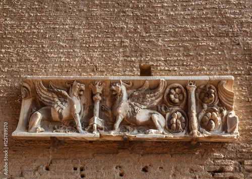Bild auf Leinwand Rome Palatine Hill, a fragment of a wall