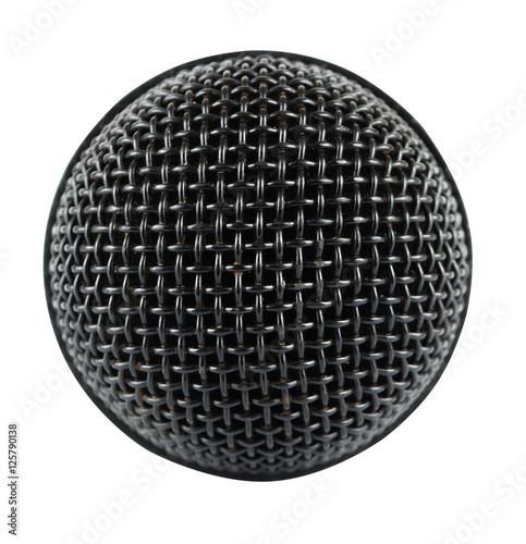 Close-up microphone isolated on white background © pleewiew