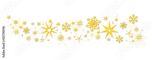 Christmas decoration stars snowflakes