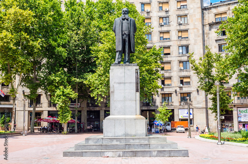 Nikola Pasic monument in Belgrade, Serbia photo