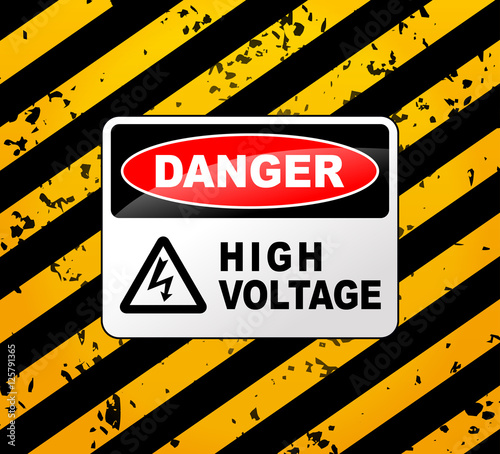 high voltage sign