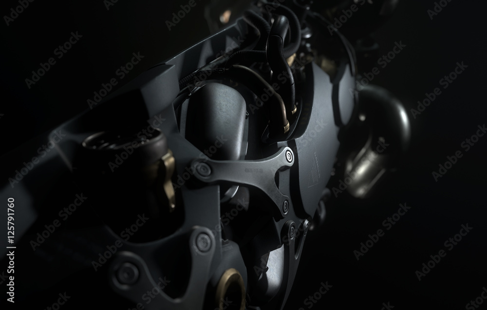 3D rendering science fiction cryopod close-up 3D rendering science fiction cryopod close-up