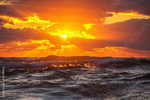 Beautiful cloudscape over the sea