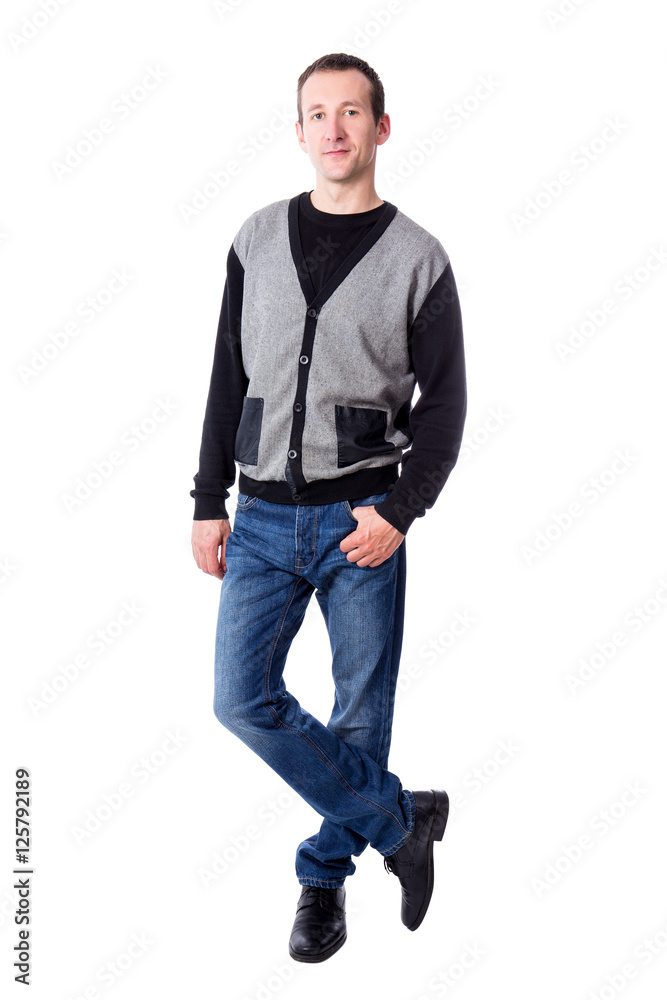 full length portrat of handsome middle aged man posing isolated full length portrat of handsome middle aged man posing isolated