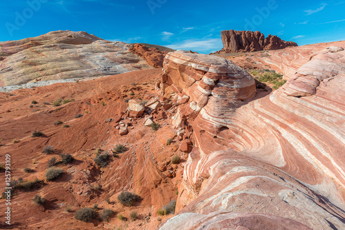 Fotografie Fire Wave, Rock Desert